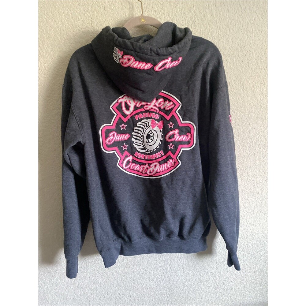 Dune Crew Oregon Coast Hoodie Dirtbike Atv Racing Gray Women Large Sand Utv - Picture 7 of 8